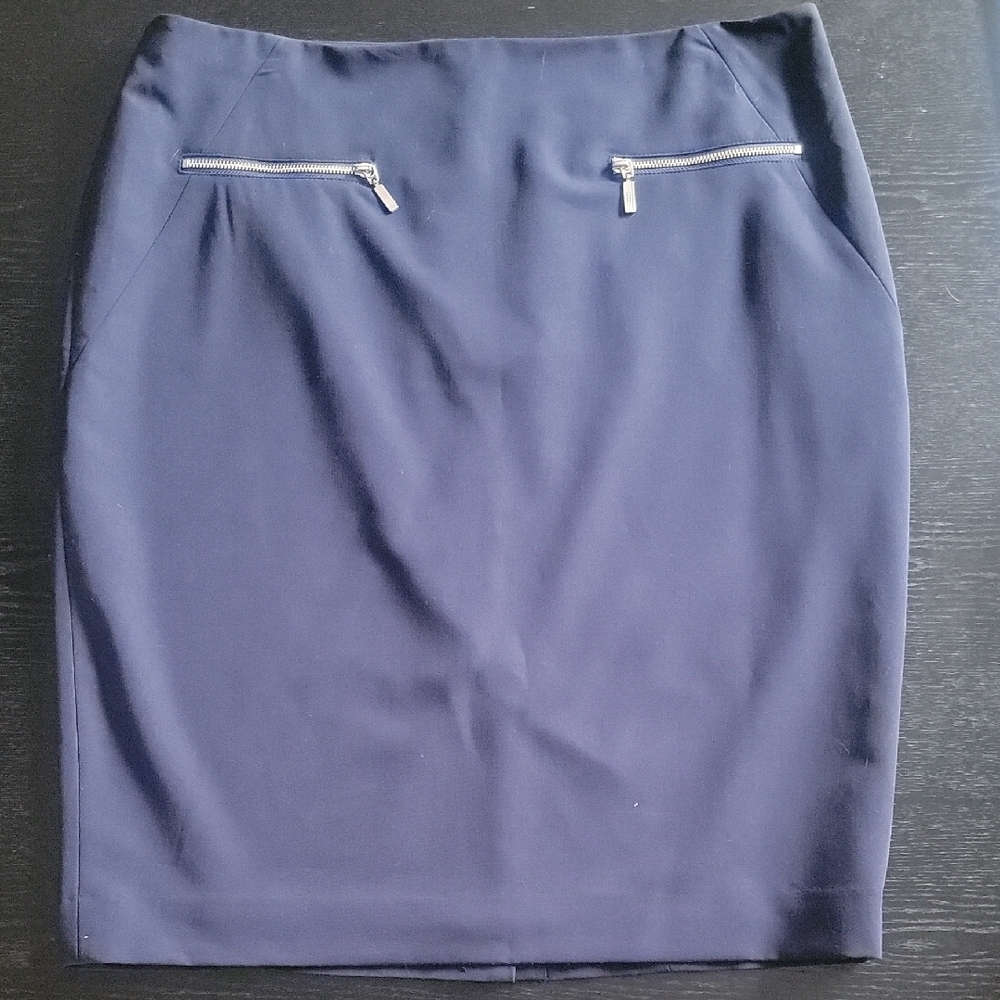 Navy Blue Pencil Skirt
